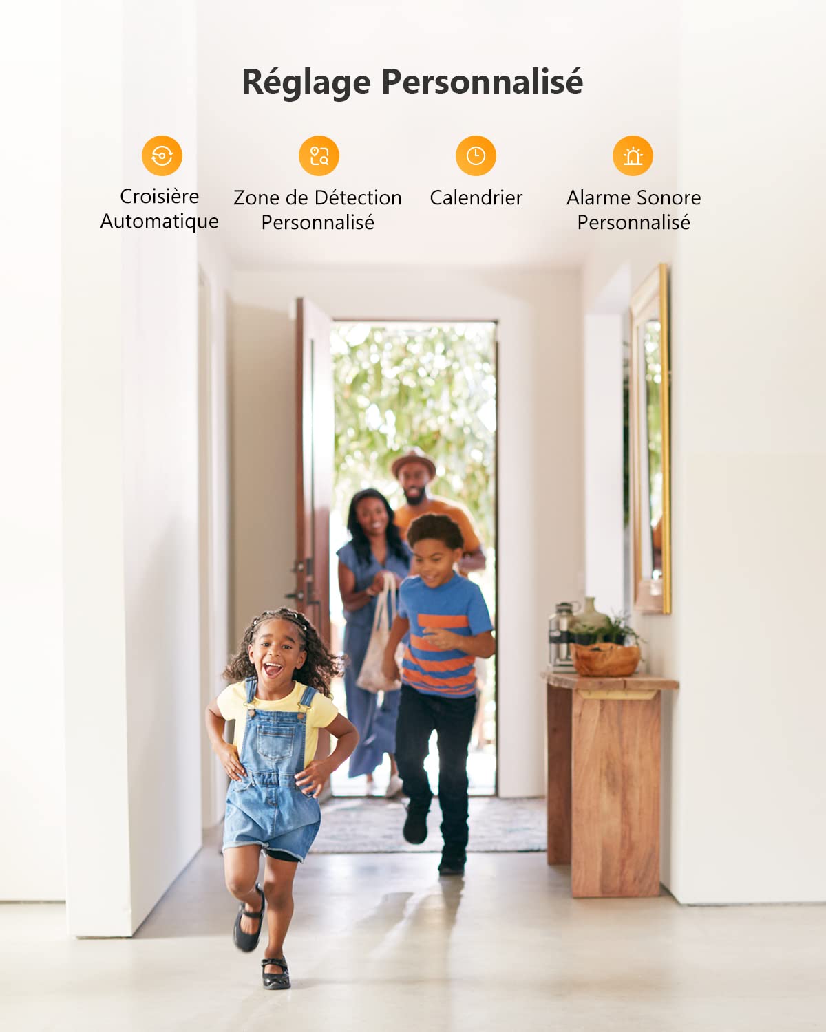 Imou 4K(8MP) Caméra Surveillance WiFi Interieur Caméra 360° Connectée Détection Humaine/Animale AI Suivi Intelligent Mode Privé Audio Bidirectionnel Compatible Alexa pour Bébé