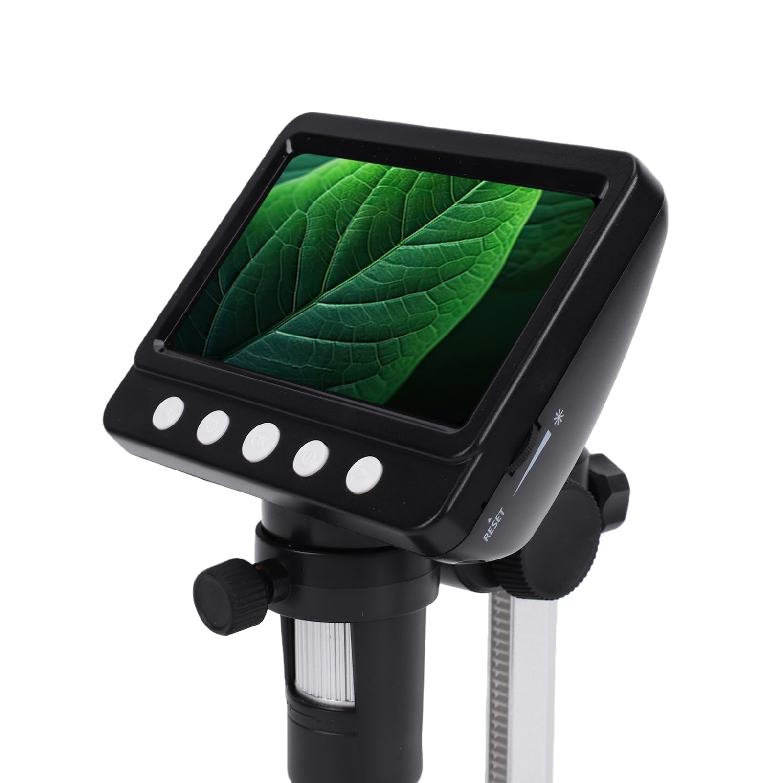 Hyuduo Digitales LCD Mikroskop, Elektronisches Mikroskop 4,3 Zoll | 50–1000x Vergrößerung, 2MP HD, 1080P Foto/Video, 2000mAh , für Win/