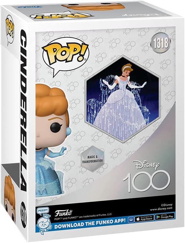 Funko Pop! Disney: Cinderella, Diamond Collection Special Edition Multicolor Exclusive Vinyl Figure #1318 - Image 4