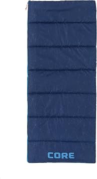 CORE 50 Degree Youth Sleeping Bag | Lightweight & Compact for Boys & Girls | Perfect for Indoor or Outdoor Use, Camping, Backpacking, Hiking, Sleepovers | Ideal for Warm & Cooler 3 Season Weather