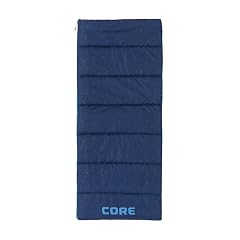 CORE 50 Degree Youth Sleeping Bag Lightweight Compact for Boys Girls Perfect for Indoor or Outdoor Use Camping