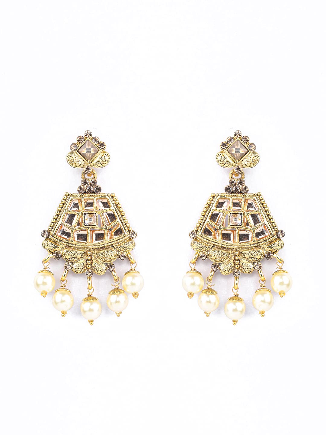 Women's Kundan Plated Jewellery Set, Elegant Gift