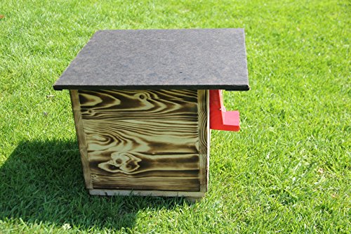 Garten und Holztrends Hummelhaus (H1) Hummelkasten, Hummelhotel, Hummelpenzion mit Wachsenmottesperre, Insektenhotel… – Bild 5