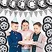 Inflatable Tires for Kids Parties, 19 Pcs Car Birthday Party Decorations, Include 6 Racing Car Tire Balloons, 10 Tire Balloons, 1 Checkered Flag Banner, 1 Race Car Balloons, 1 Helmet Balloon