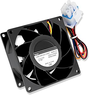 WR60X26866 Refrigerator Evaporator Fan Motor Replacement, Compatible with G E Refrigerator, Fridge Freezer Evaporator Fan Motor Replaces WR60X10341, WR60X10356, WR60X10357, WR60X26030, WR60X26033