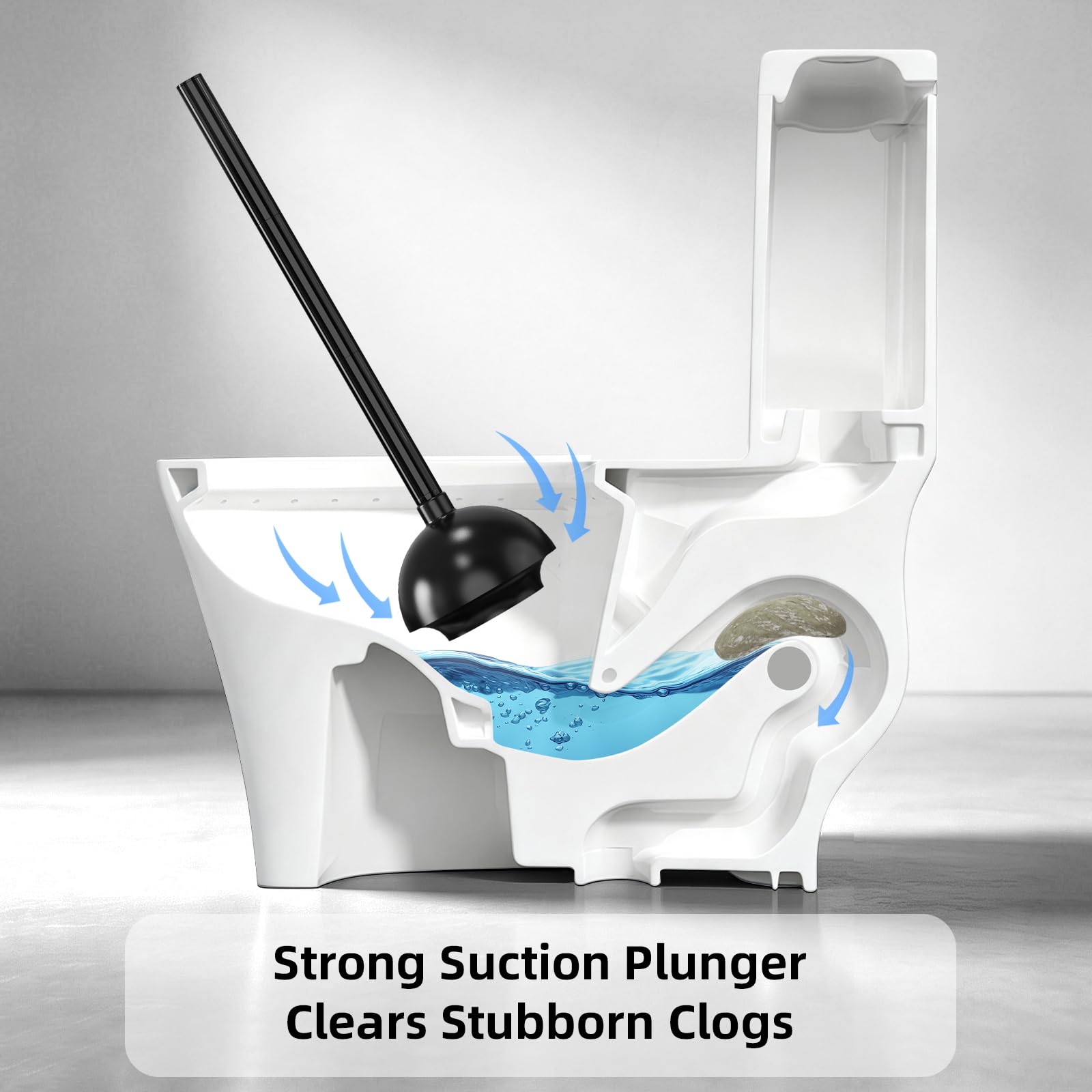 KUK 2-in-1 Toilet Brush & Plunger Set -4