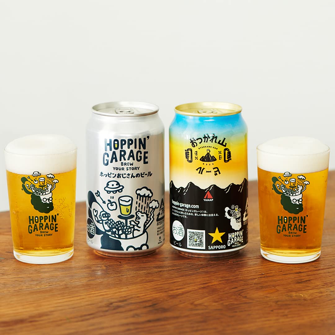 Amazon.co.jp: サッポロビール ホッピンガレージ 2種アソート 350ml
