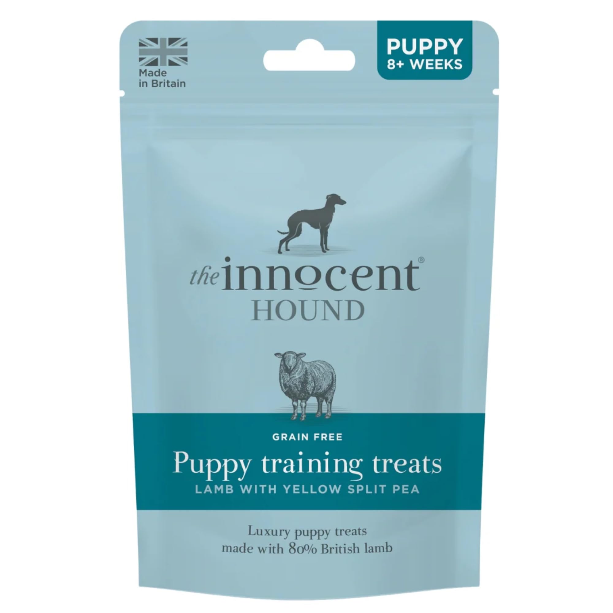 The Innocent Hound Puppy Training Treats | Premium British Lamb with Yellow Split Pea | Soft, Tasty & High-Value Training Treats | Grain-Free & Hypoallergenic | Puppy Treats from 8 Weeks | 70g