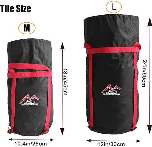 Miniatura 2 de Wejjue Juego de 2 piezas de tamaño M y L de 24 L + 40 L, saco de compresión impermeable, saco de dormir, saco de almacenamiento para camping,