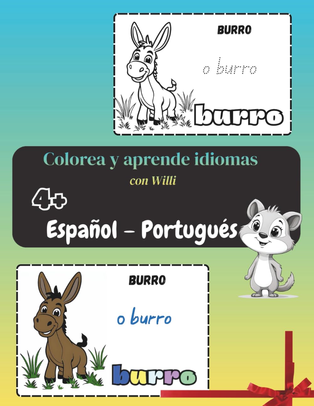 Colorear y Aprender Idiomas, Español – Portugués: Niños a partir de 4 Años