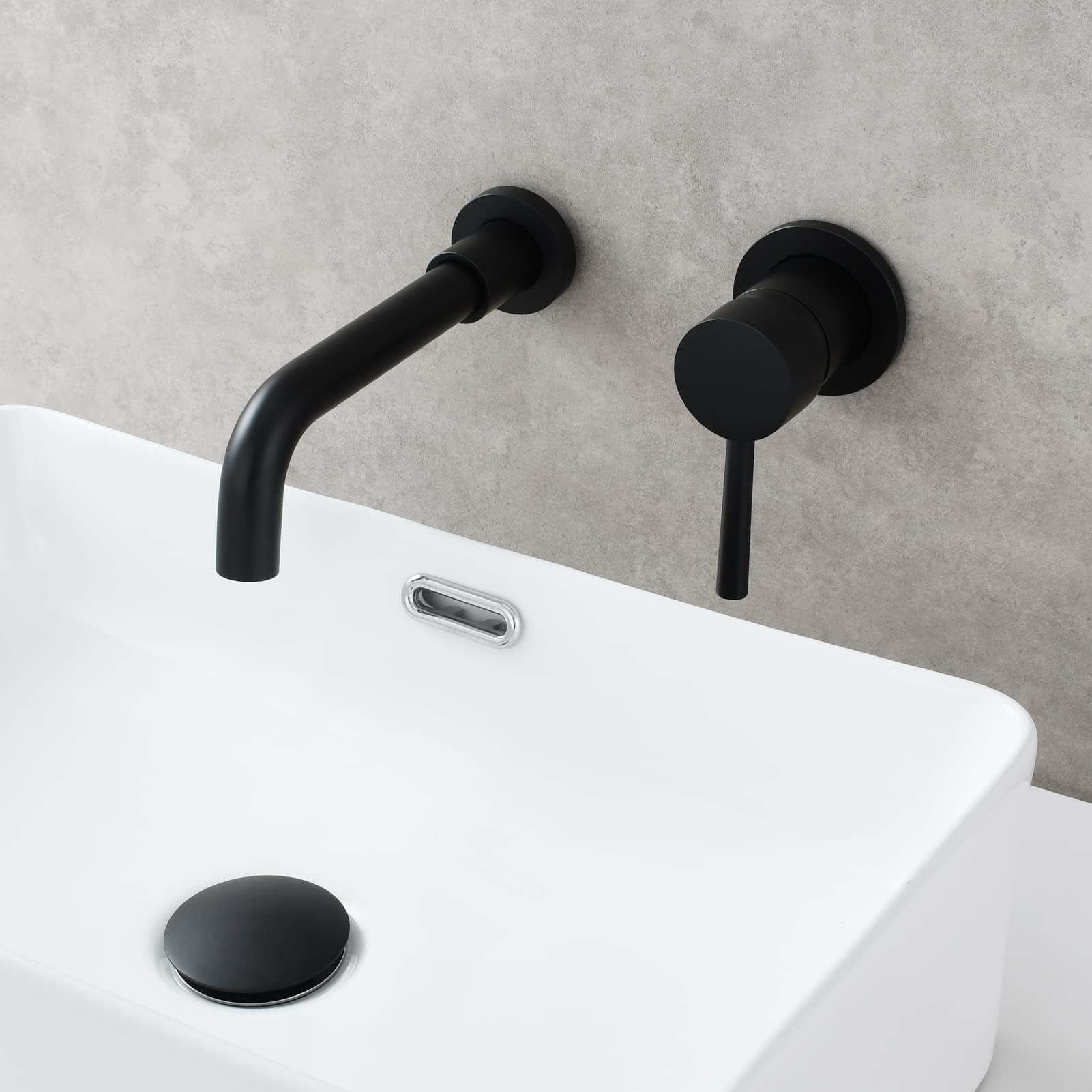 CIENCIA Grifo monomando de latón negro para baño Vanità o escurreplatos BB6083A