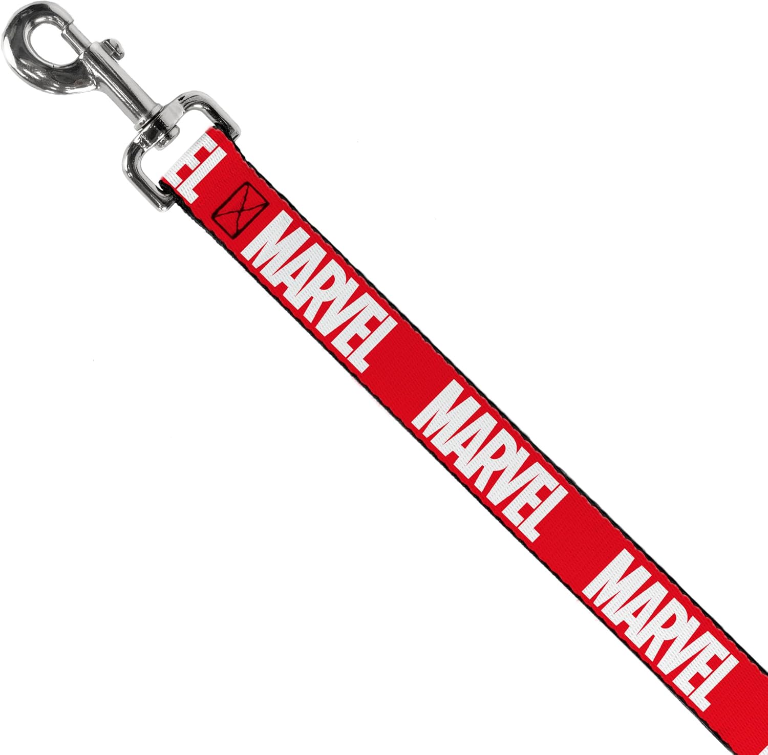 Dog Leash Marvel Red Brick Logo Red White 6 Feet Long 1.0 Inch Wide