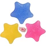 Star Shape Physical Therapy Hand Exercise Balls, Stress Relief Balls for Adults, Finger Exerciser, Hand Grip Strengthener Trainer,Squeeze Balls Kits, Rehabilitation & Grip Strengthener