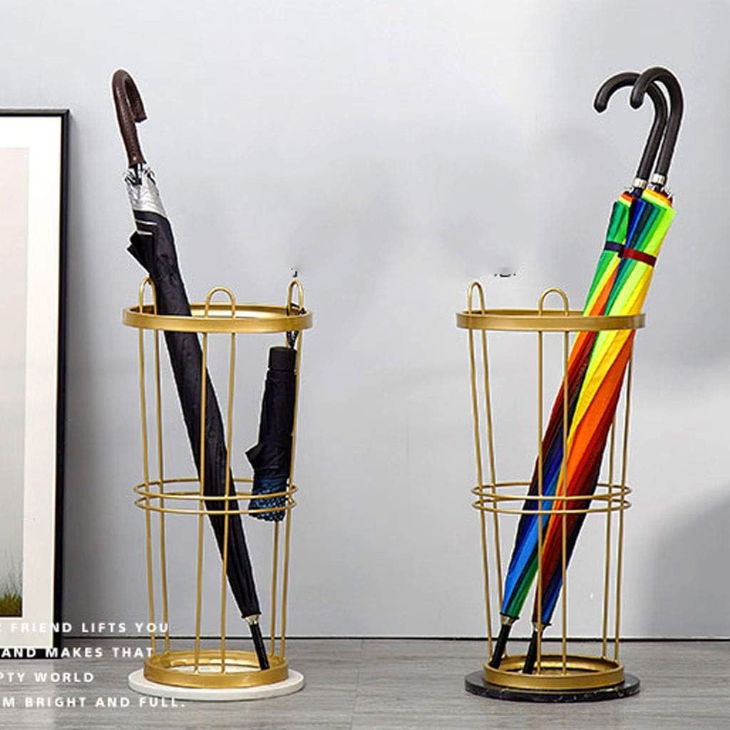 Home Umbrella Stand Rack, Iron Storage Bucket, Suitable for Home Office Commercial Door Stick Umbrella Rack(D)