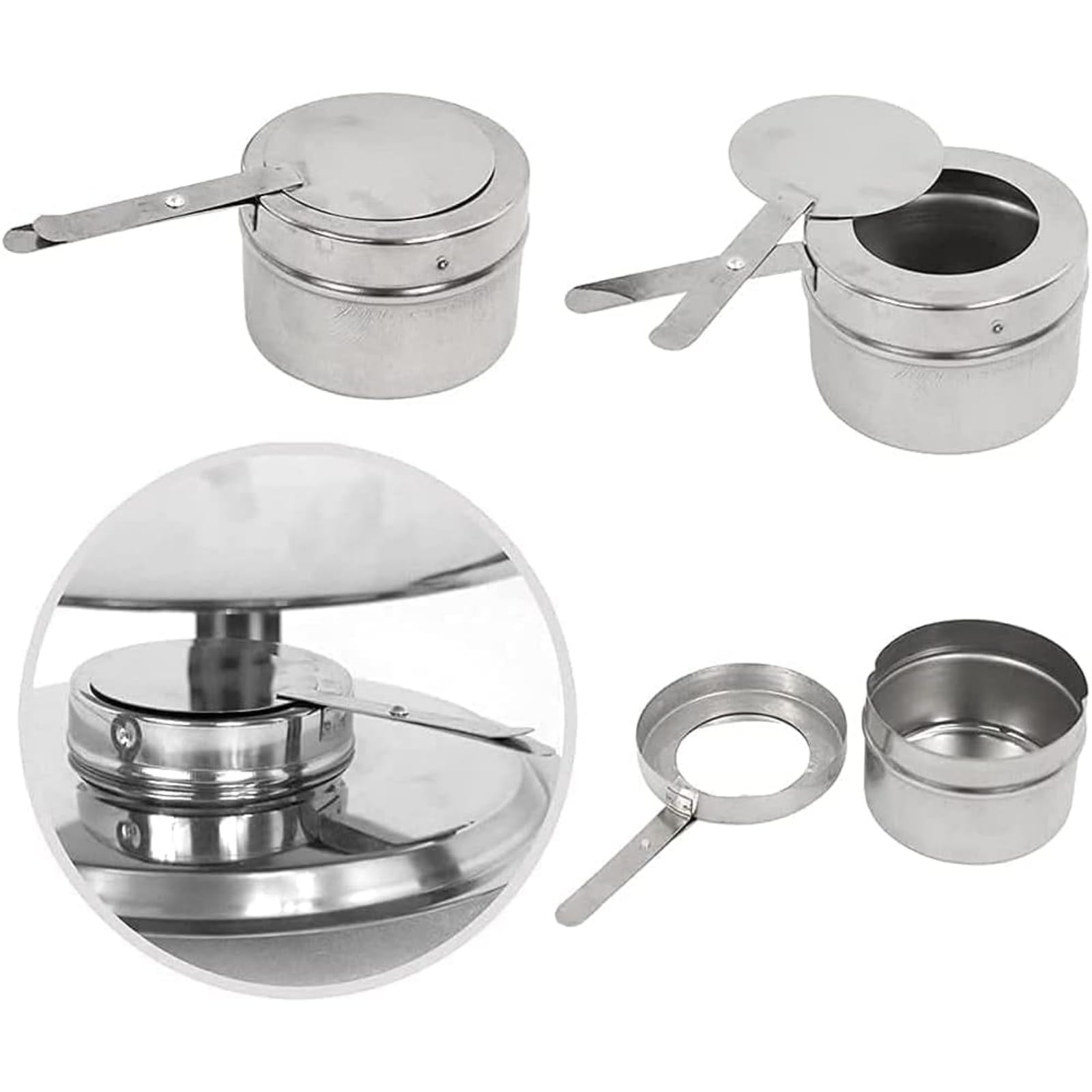Scaldavivande Buffet Kook 4,5 Qt | Acciaio Inox Con Coperchio In Vetro