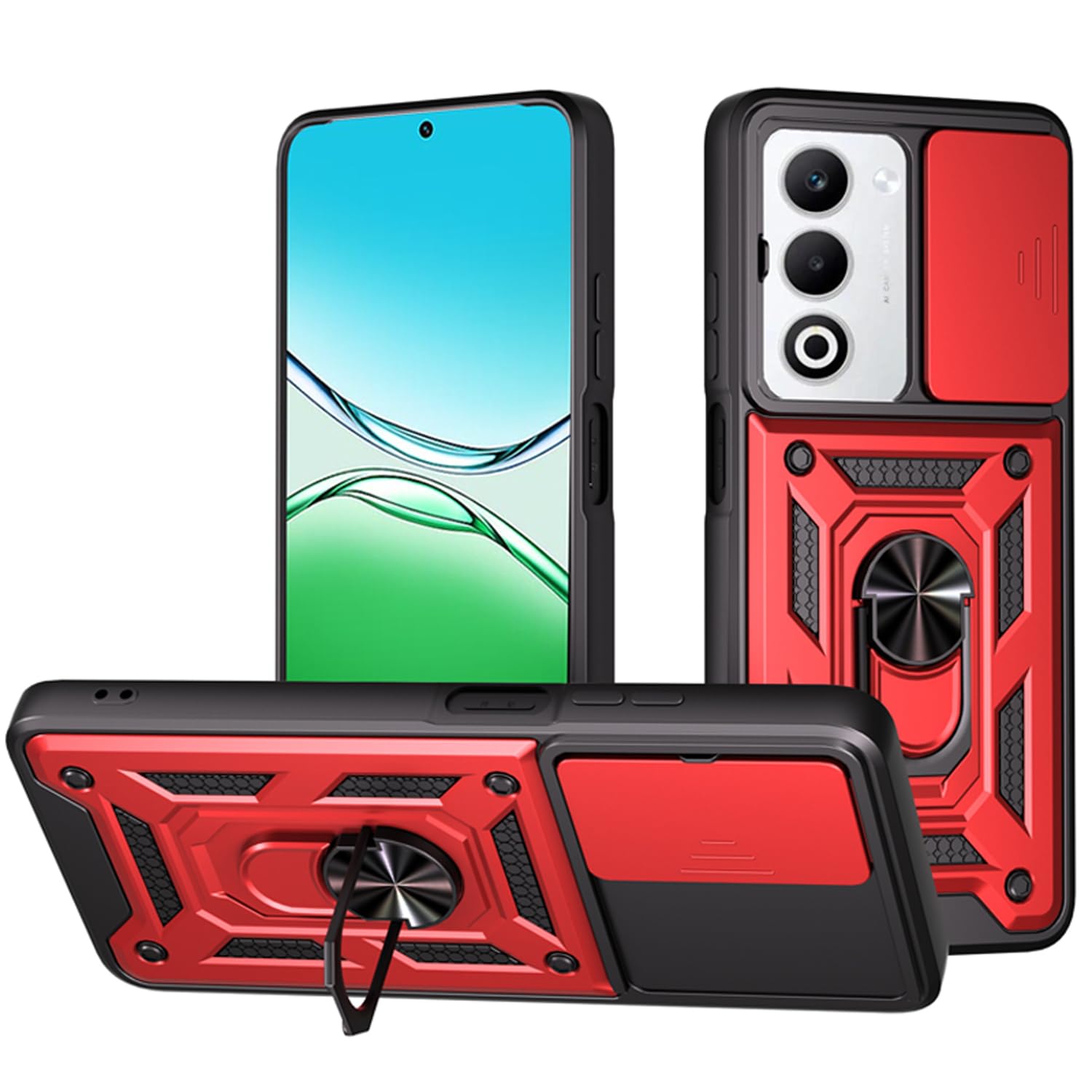 Amazon.co.jp: OPPO A5 5G/OPPO A3 5G 共用 背面 ケース リング付き