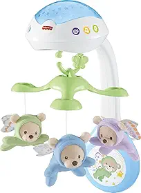 Super Móbile Ursinhos Fofinhos 3 em 1 Fisher Price, Mattel, Branco