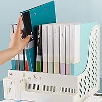 Vista 8 de Carpeta A4 sin perforaciones con abrazadera de acción de resorte, clips fuertes, carpeta de archivos para oficina, comercial, escuela, documentos