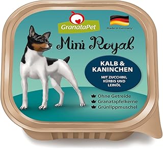 GranataPet Mini Royal Veal & Rabbit, Wet Food for Dogs, Dog Food without Grain & No Added Sugar, Complete Food for Adult Dogs, 11 x 150 g product image