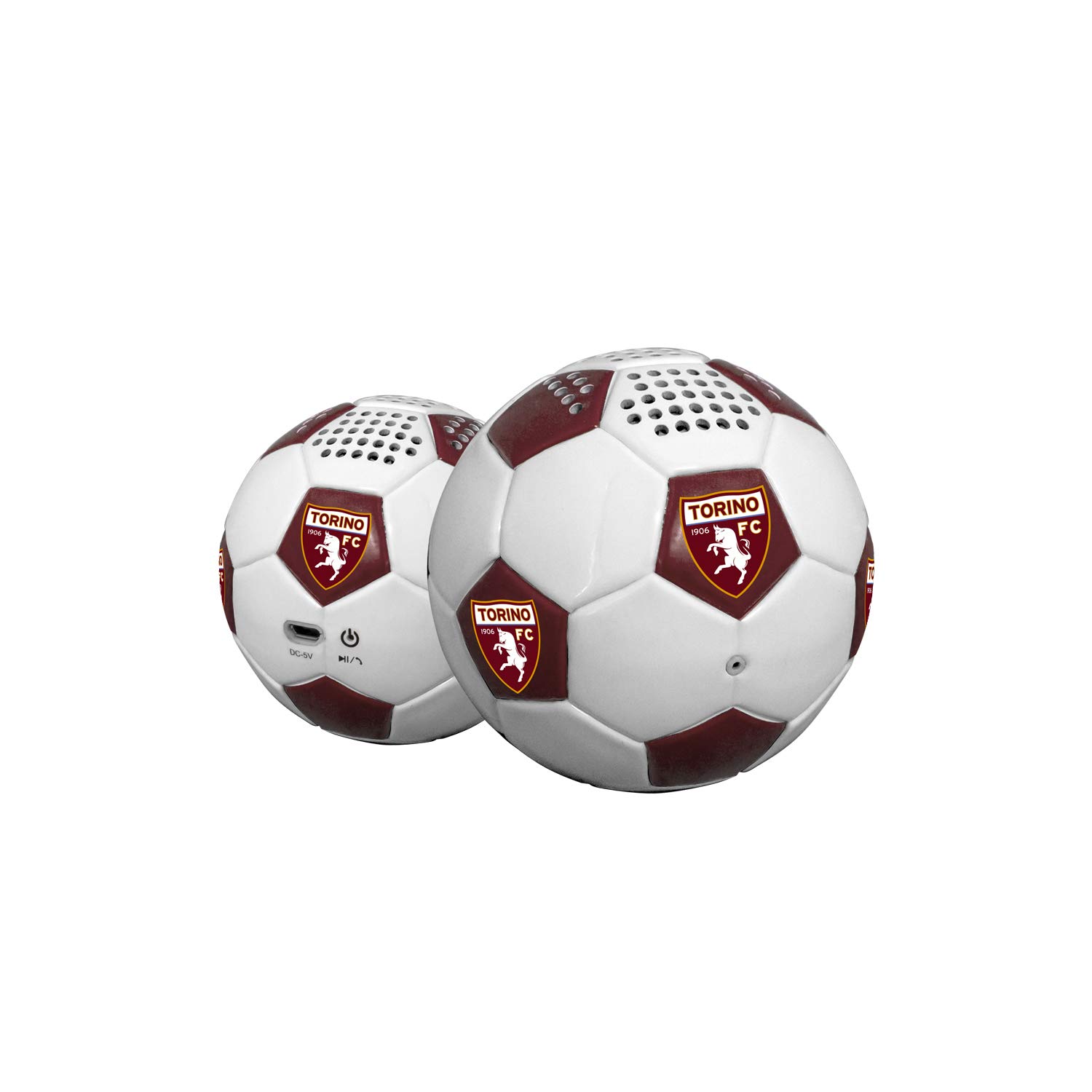 Techmade Vd-Tm-Speakfoot-Tor Lautsprecher Bluetooth Für Fußball, Torino, Weiß