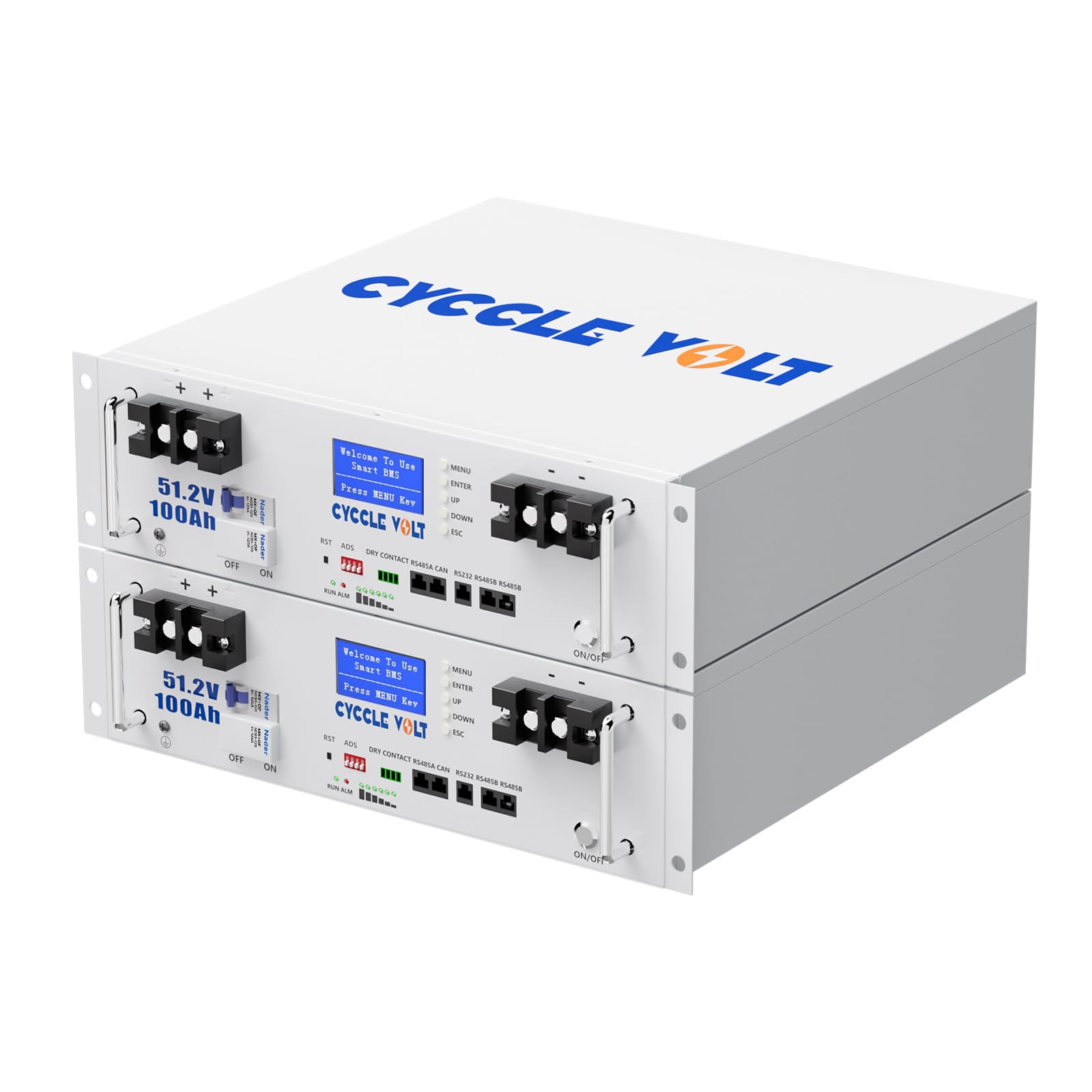 48V 200Ah with WiFi&Bluetooth, LiFePO4 Battery 10KWh Metal Lithium Battery 48v 200ah, RS485&CAN Port, Large Display, 200A Intelligent BMS, Perfect for Golf Carts, Solar, Inverter, Motorhome