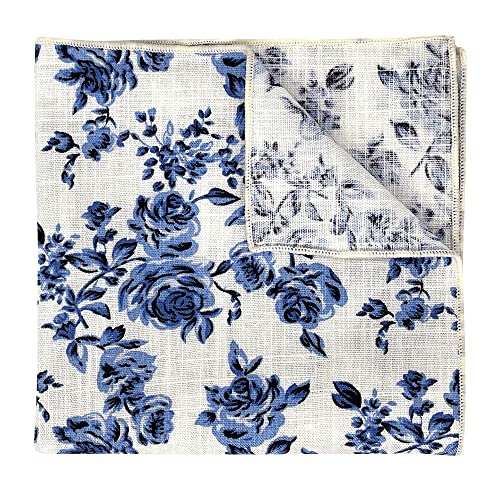Image of Kebocis Men's Floral Pocket Square Handkerchief for Men