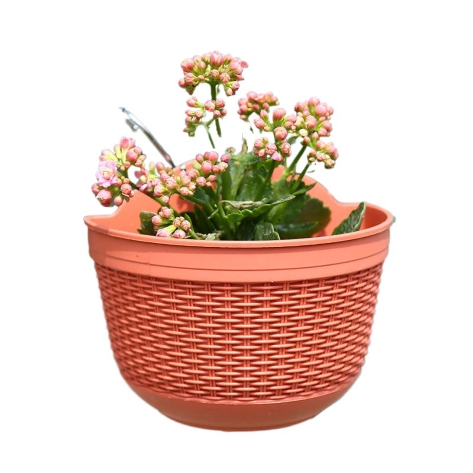 Wall Mounted Vase Rattan Weaving Wall Hanging Flower Planter