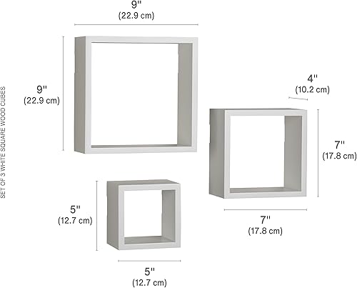 Miniatura 10 de Estantes cuadrados Melannco Espresso