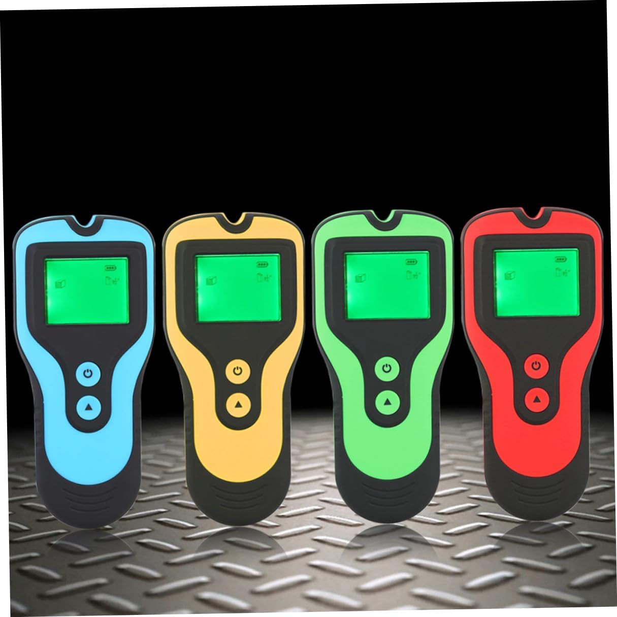 SHINEOFI Wall Detector Finder Metal Wood Scanner Electronic Sensor for Joist and Live Wire Detection, Cordless Green Plastic Wall Scanner for Home Improvement