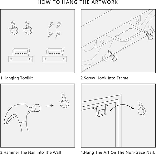 Miniatura 6 de Pintura abstracta de pared al óleo sobre lienzo, lienzo abstracto con diseño de pavo real azul, arte de pared para sala de estar, acuarela, pájaro,