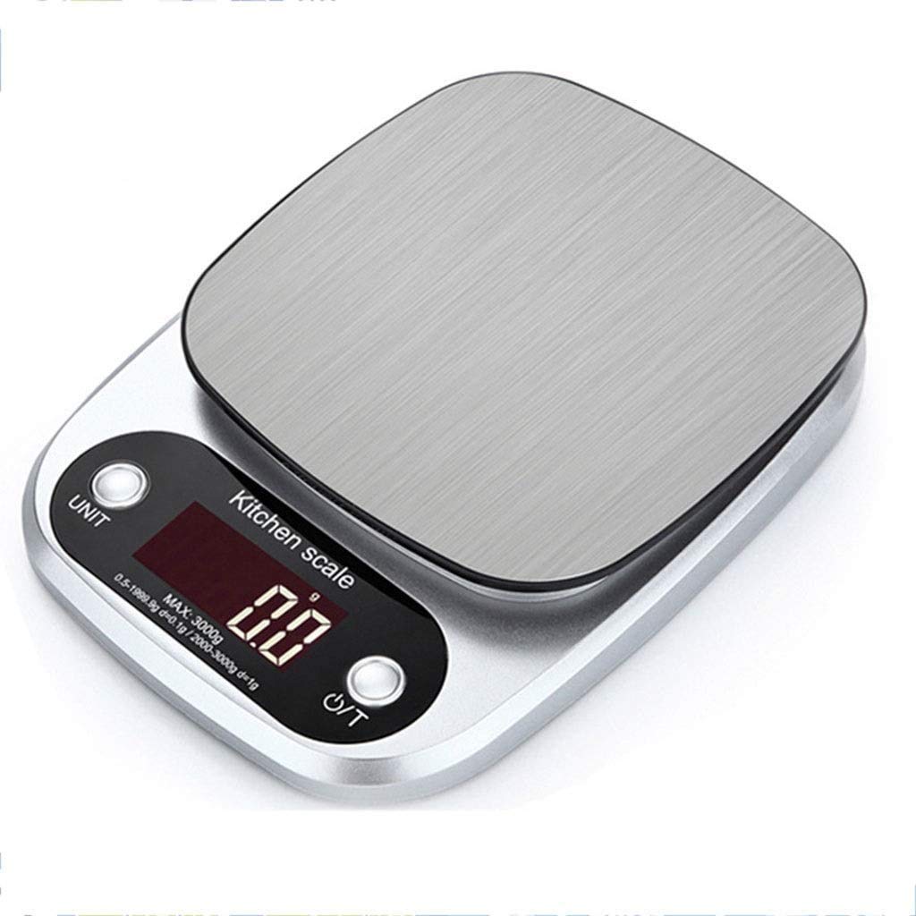 HPTHLY Electronic Scales Digital Food Kitchen Scales Stainless Steel Weighing Cooking Backlight Display 22lb/10kg Scales