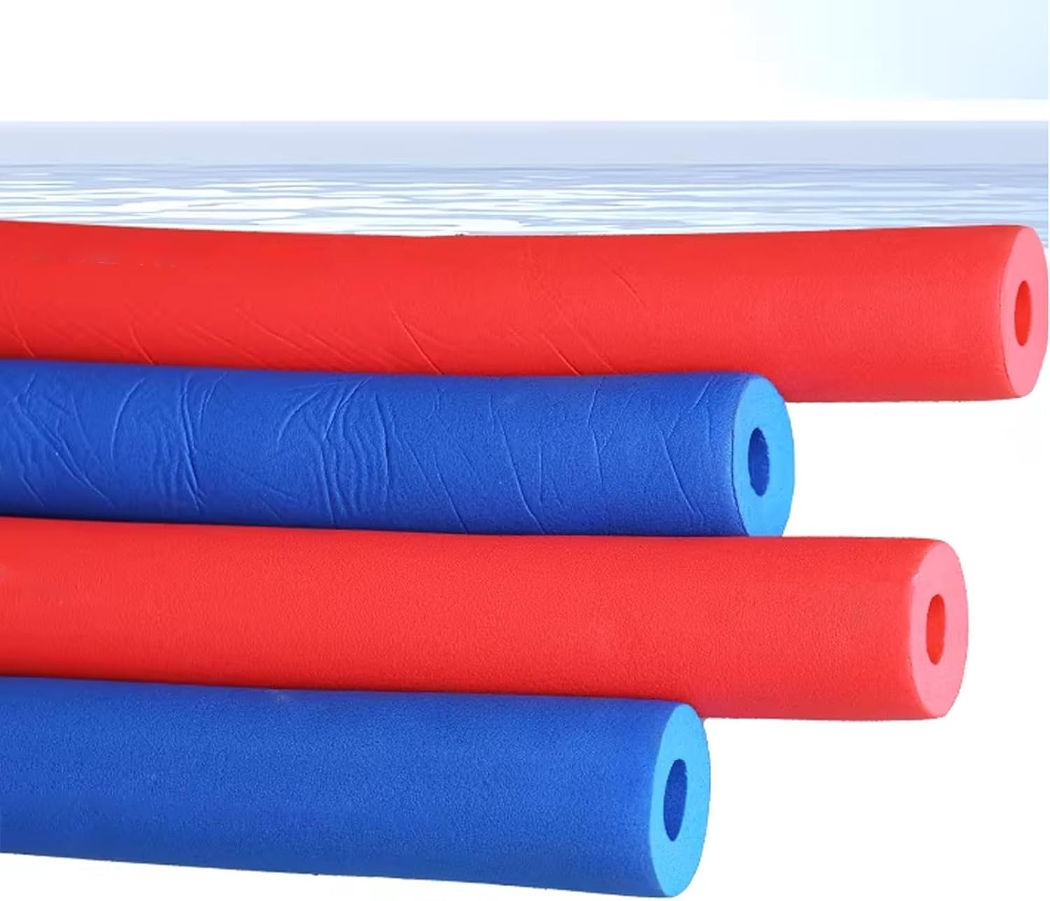 Outdoor Insulated Pipe Foam Covers - 6.6ft Red Tubes for Hot & Cold Water Pipe Protection - Winter Freeze Guard for 1/2" ID x 5/8" T Piping