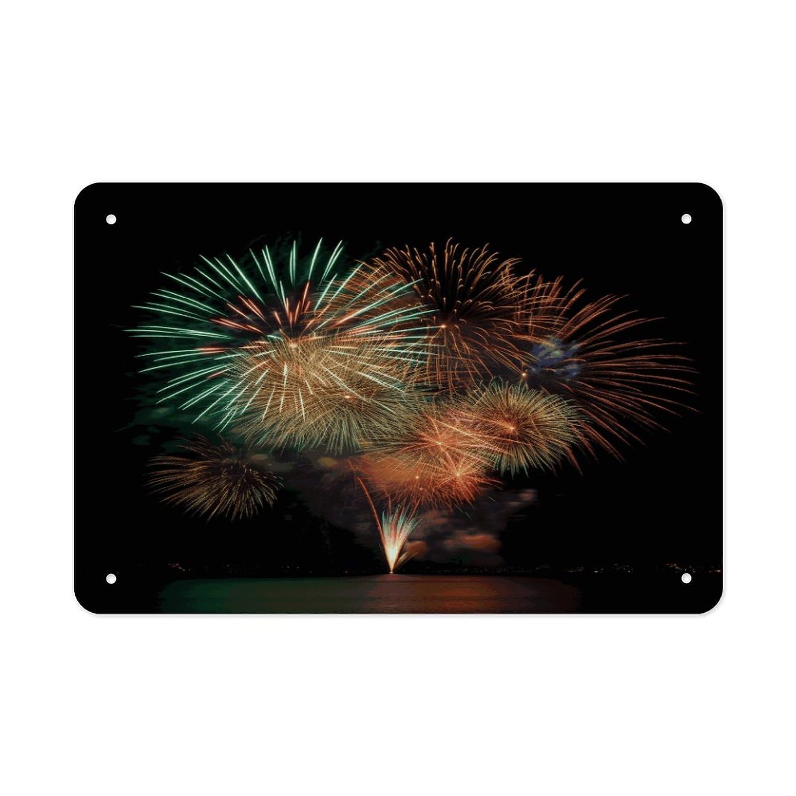 Fodpand Style Fireworks Wall Art Metal Signs Tin Sign