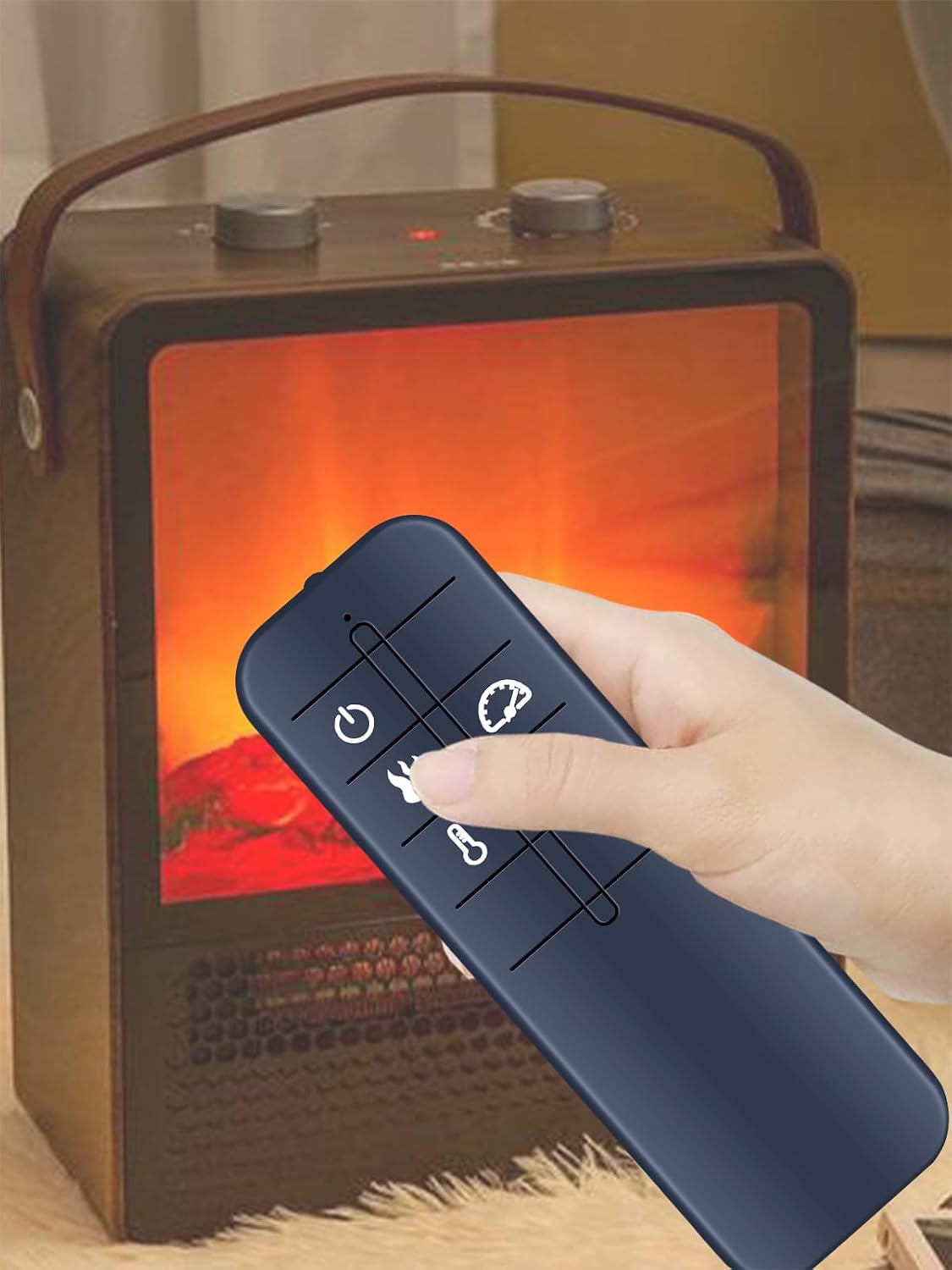 Replacement Remote Control Compatible with Style Selections Electric Fireplace 2408FM-23-273 3730310