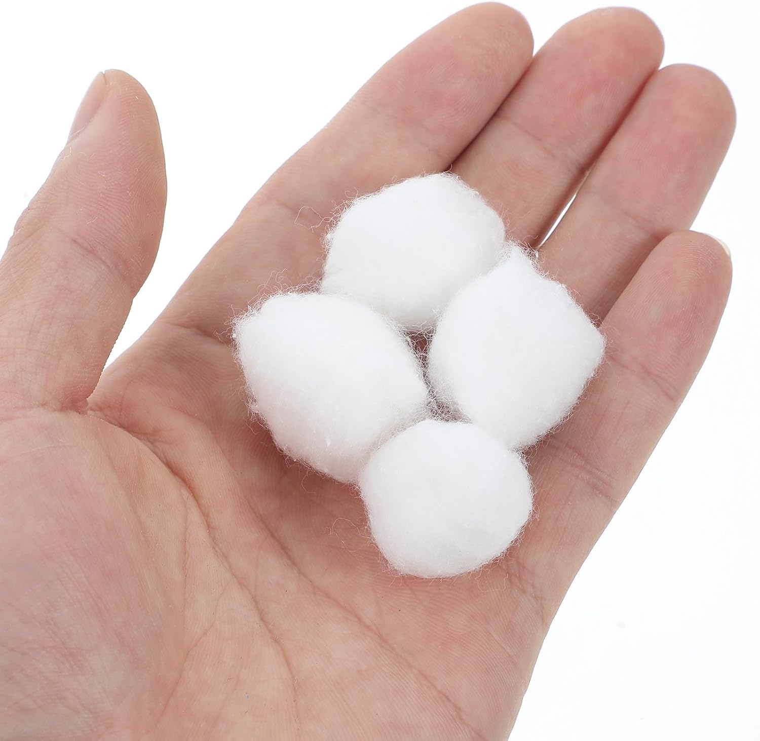 400pcs Disposable Cotton Balls White Pure Cotton for Makeup Removal
