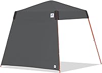 Vista 5 de E-Z UP Pared lateral única, se adapta a patas en ángulo de 12 pies, accesorio de clip de braguero, gris
