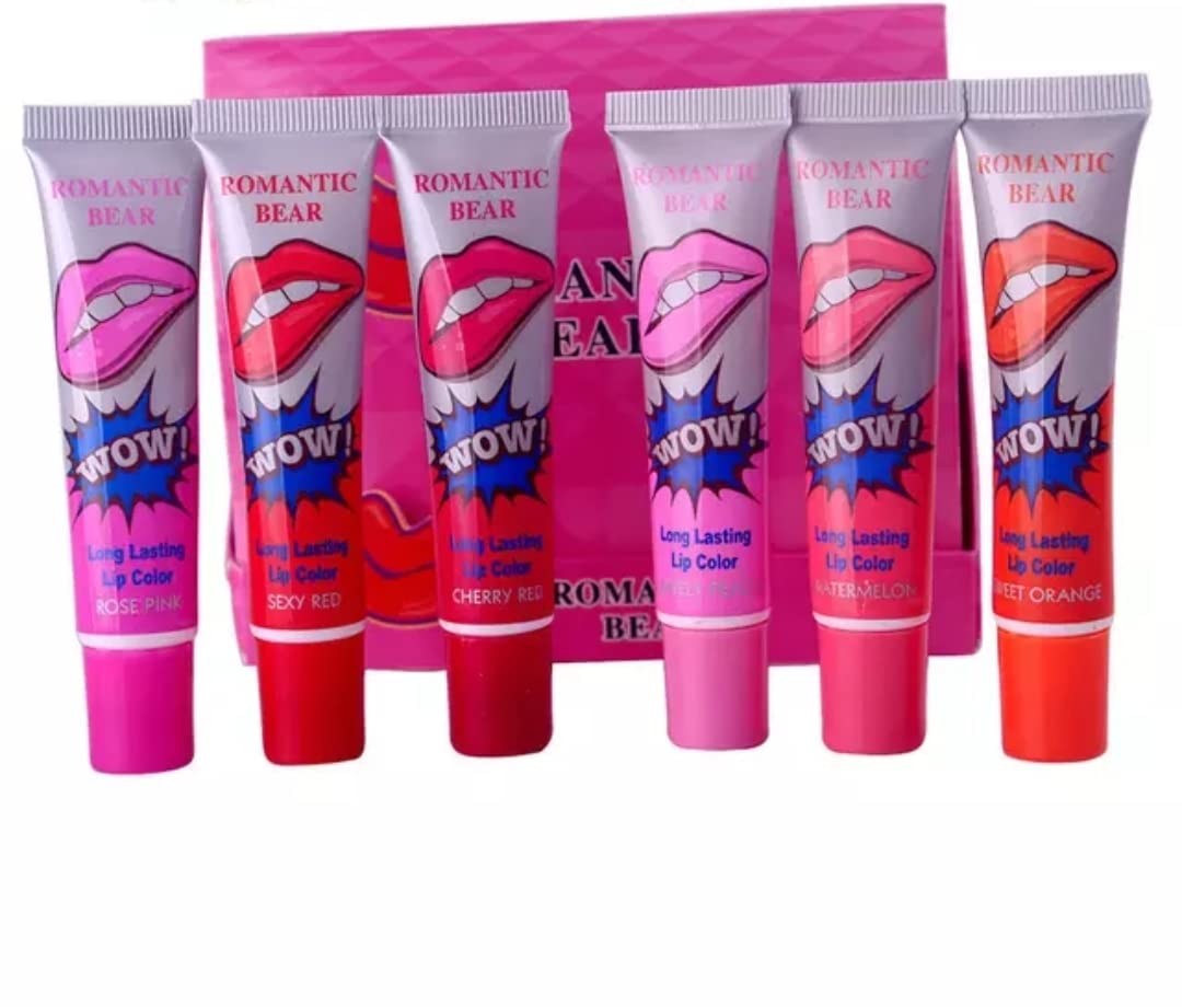 Wow long lasting lipstick waterproof 6 colors