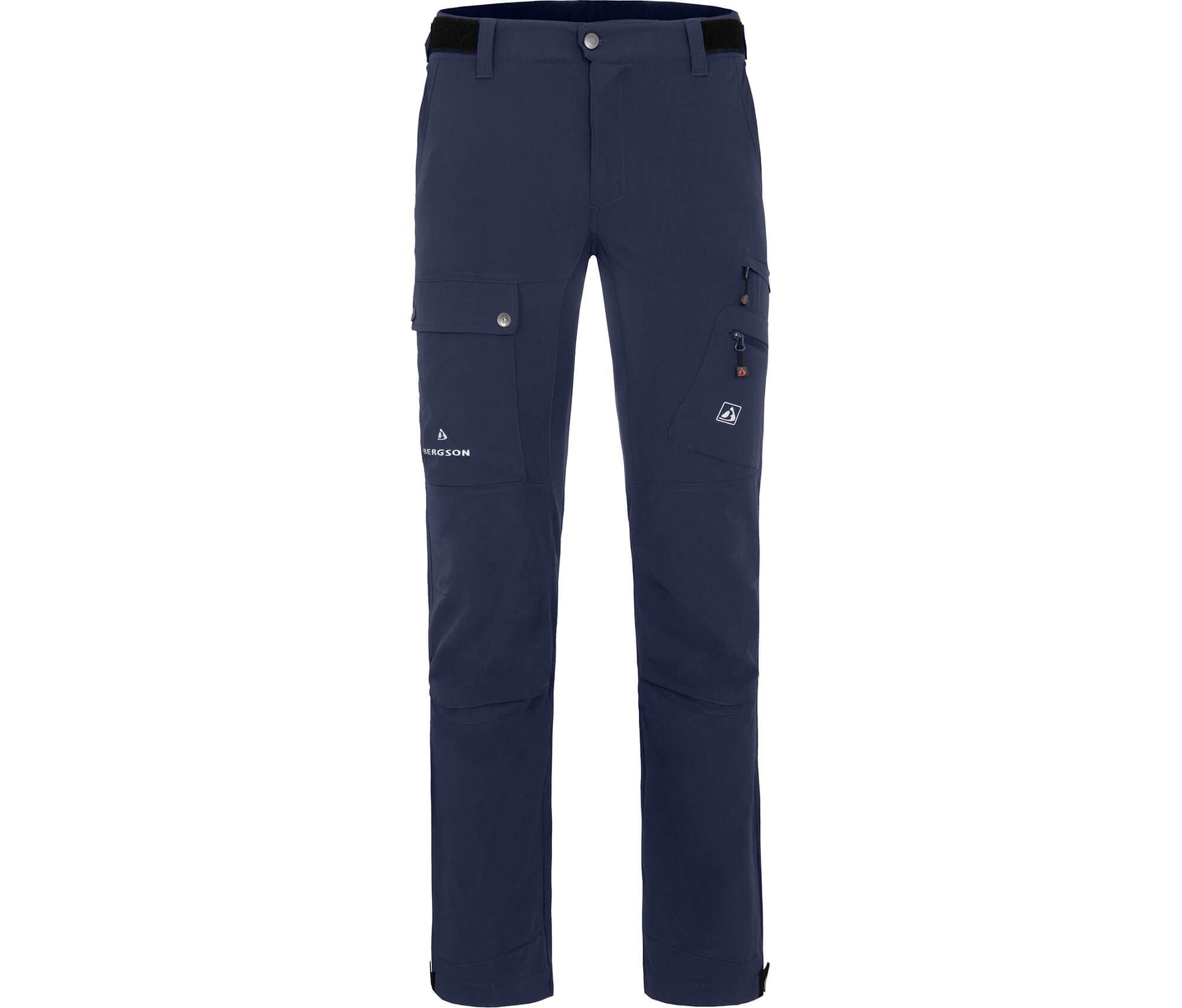 Bergson BOGONG | Herren Wanderhose - Multifunktionale Outdoor- & Radhose, Normal-/Kurz-/Langgrößen, bielastisch (4-Wege-Stretch), wasserabweisend & schnelltrocknend (Dryprotec), 6 Taschen (RV & Patte