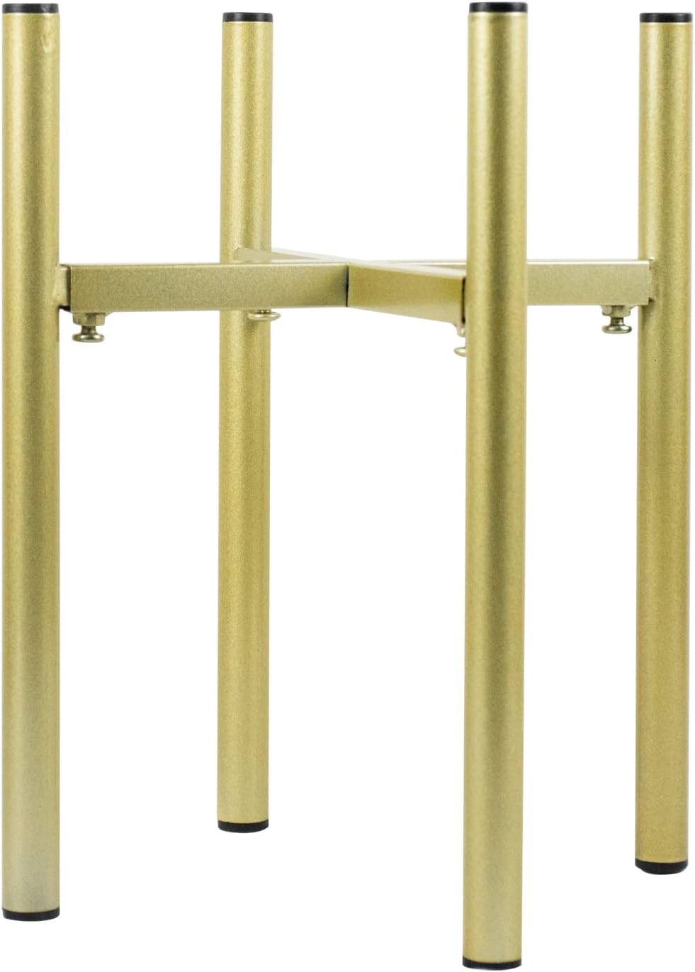 Kcgani Golden Adjustable Metal Beverage Drink Dispensers Stand ,Water Crock Stand Fits 7.9 to 13.8 Inches Dia of Glass Jar or Bottle Jug, Strong Metal Rack Base for Water Filter, Flower Pot, Plants