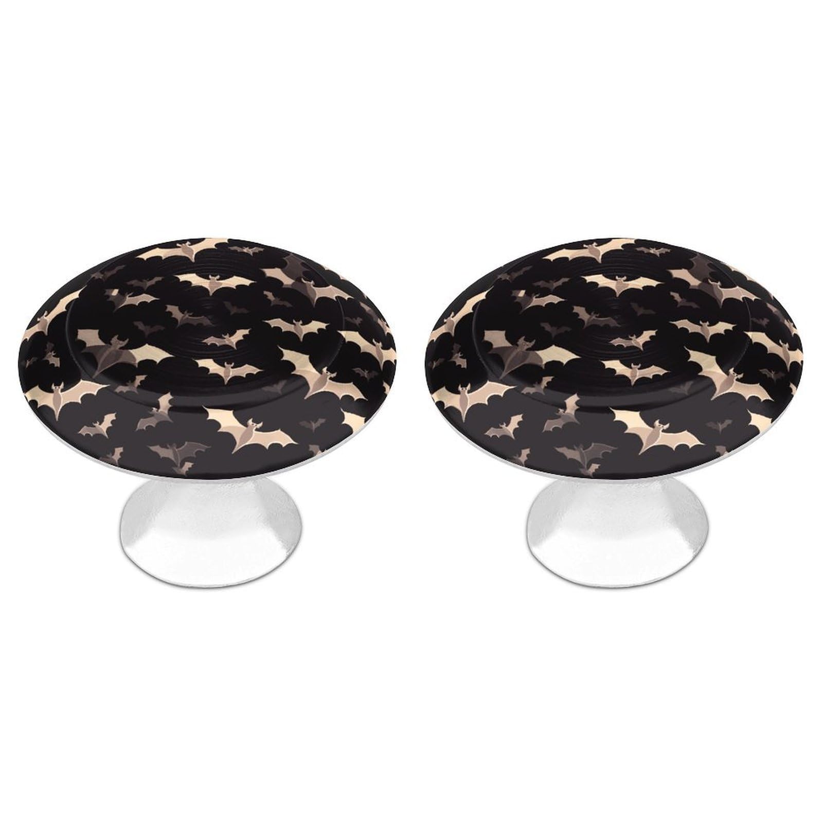 Btcowzrv Style Halloween Flying Bats 2 Pack Cabinet Knobs Drawer Pulls
