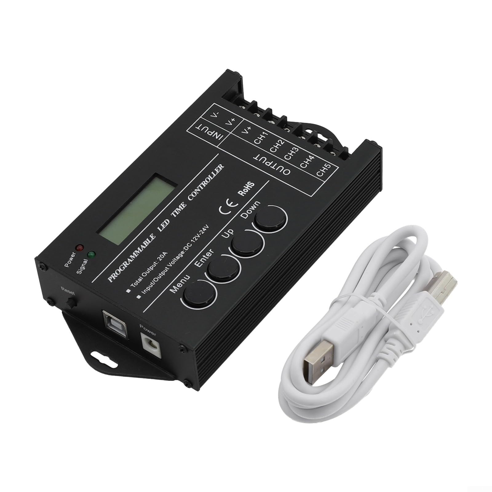 TC420 Minuteur programmable pour éclairage d'aquarium à LED Version standard avec écran