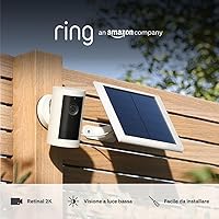 Ring Videocamera esterna Plus a energia solare (Outdoor Camera Plus Ultimo modello)