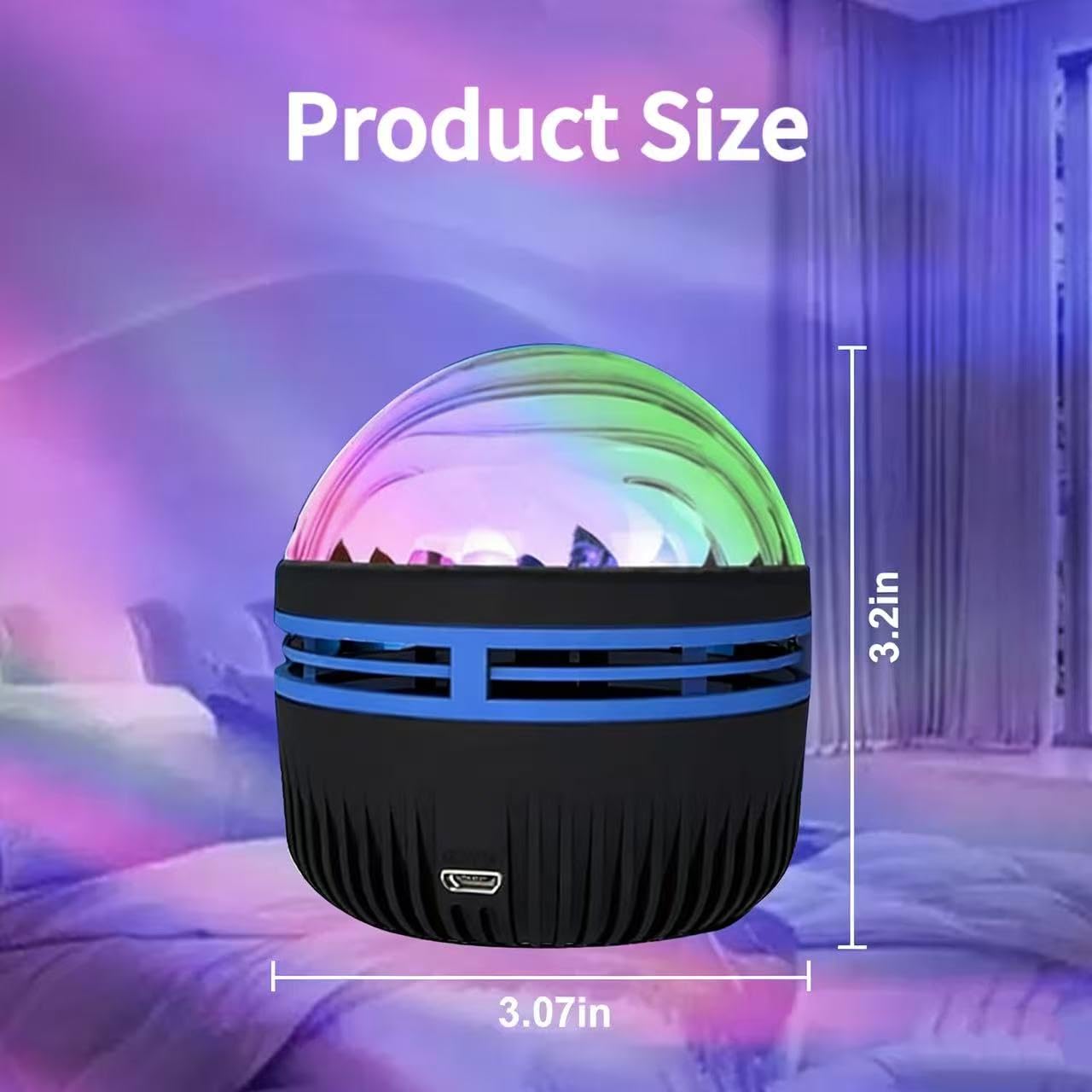 MAXROCK Black Hole Galaxy Projector, Night Light with Remote