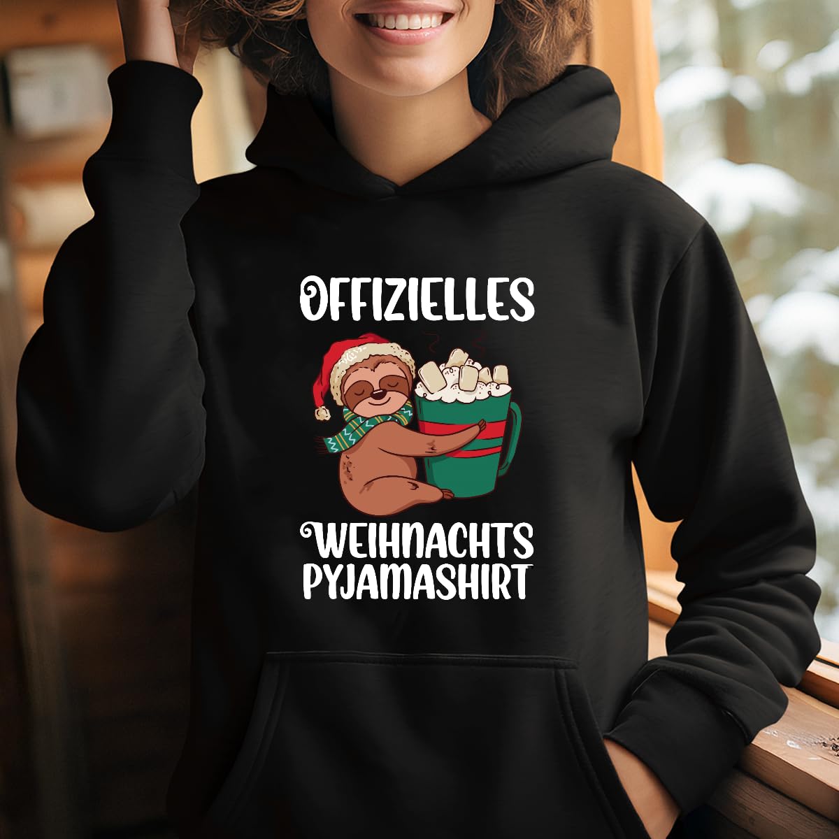 Maglie Natalizie - Maglietta a maniche corte, con scritta "Natale"