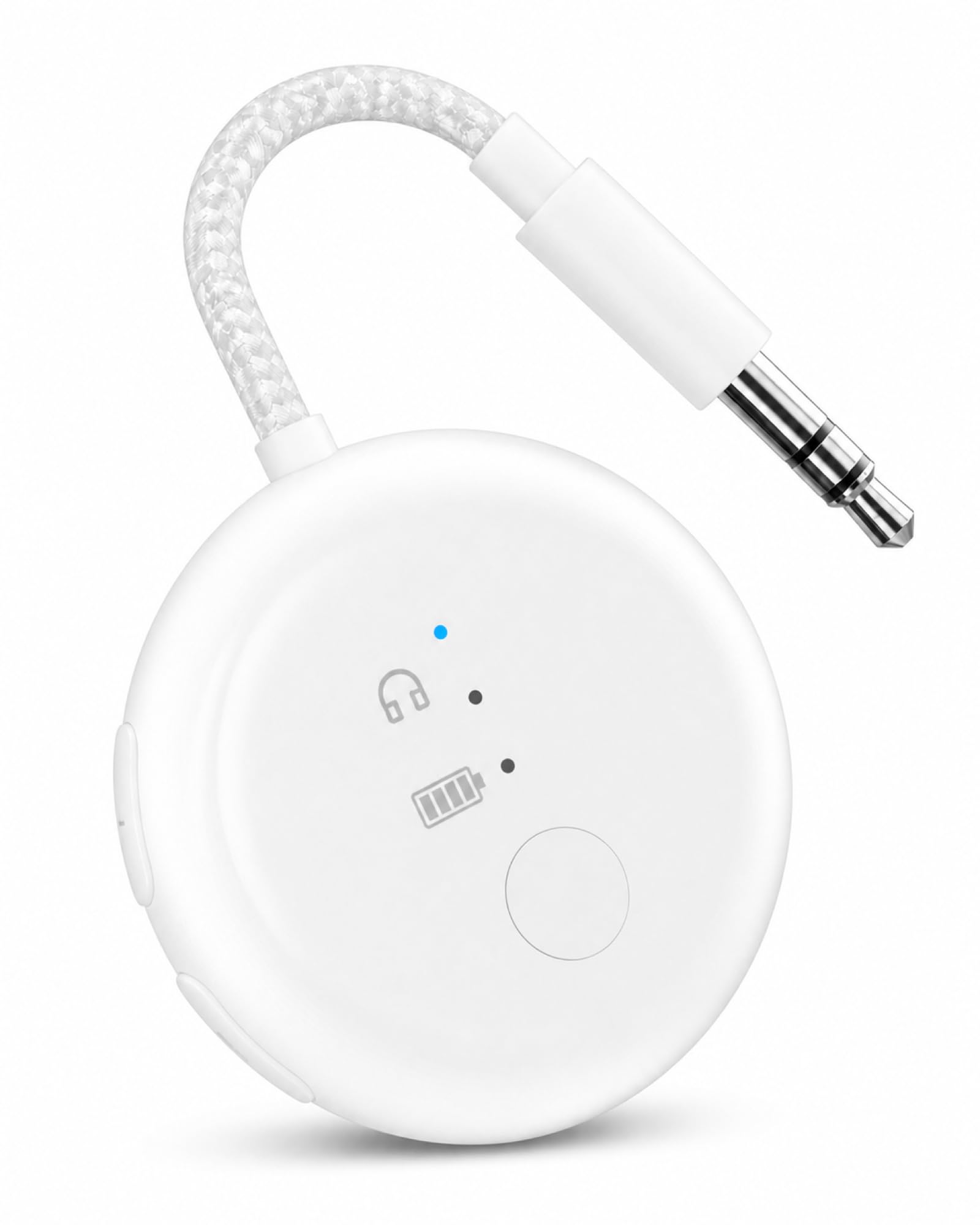 Avantree SoundJet R1-25Hr Airplane Bluetooth Adapter for All AirPods | Qualcomm Chip & aptX Adaptive, Wireless Audio Transmitter for Flight Travel, Works with Bose & Other Headphones