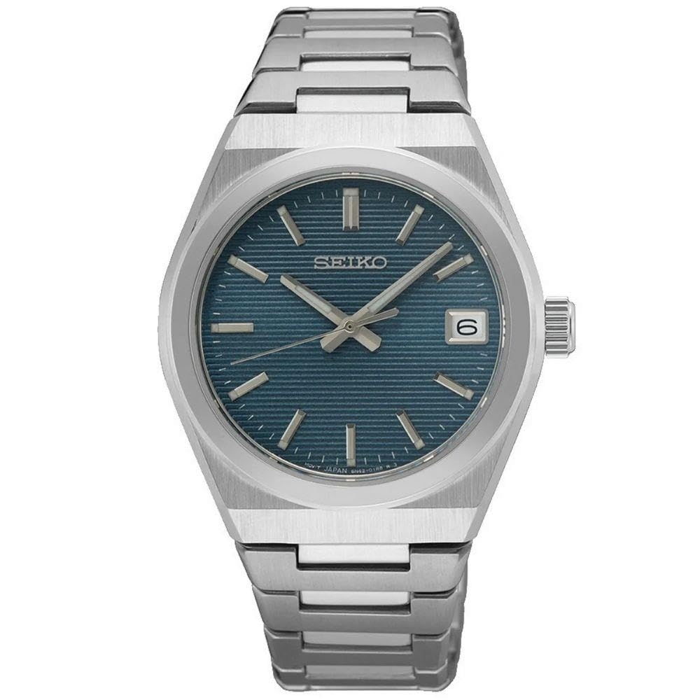 Seiko Analoog kwartshorloge voor heren, met roestvrij stalen armband SUR553P1, zilver, armband Seiko Analoog kwartshorloge voor heren, met roestvrij stalen armband SUR553P1, zilver, armband