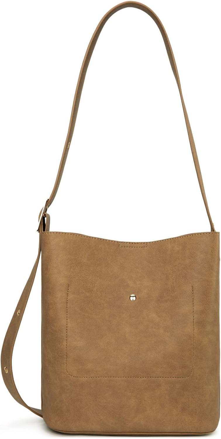 Montana West Medium Hobo Crossbody Purse with Coin Purse, Soft PU Leather Bucket Shoulder Handbag - Image 4