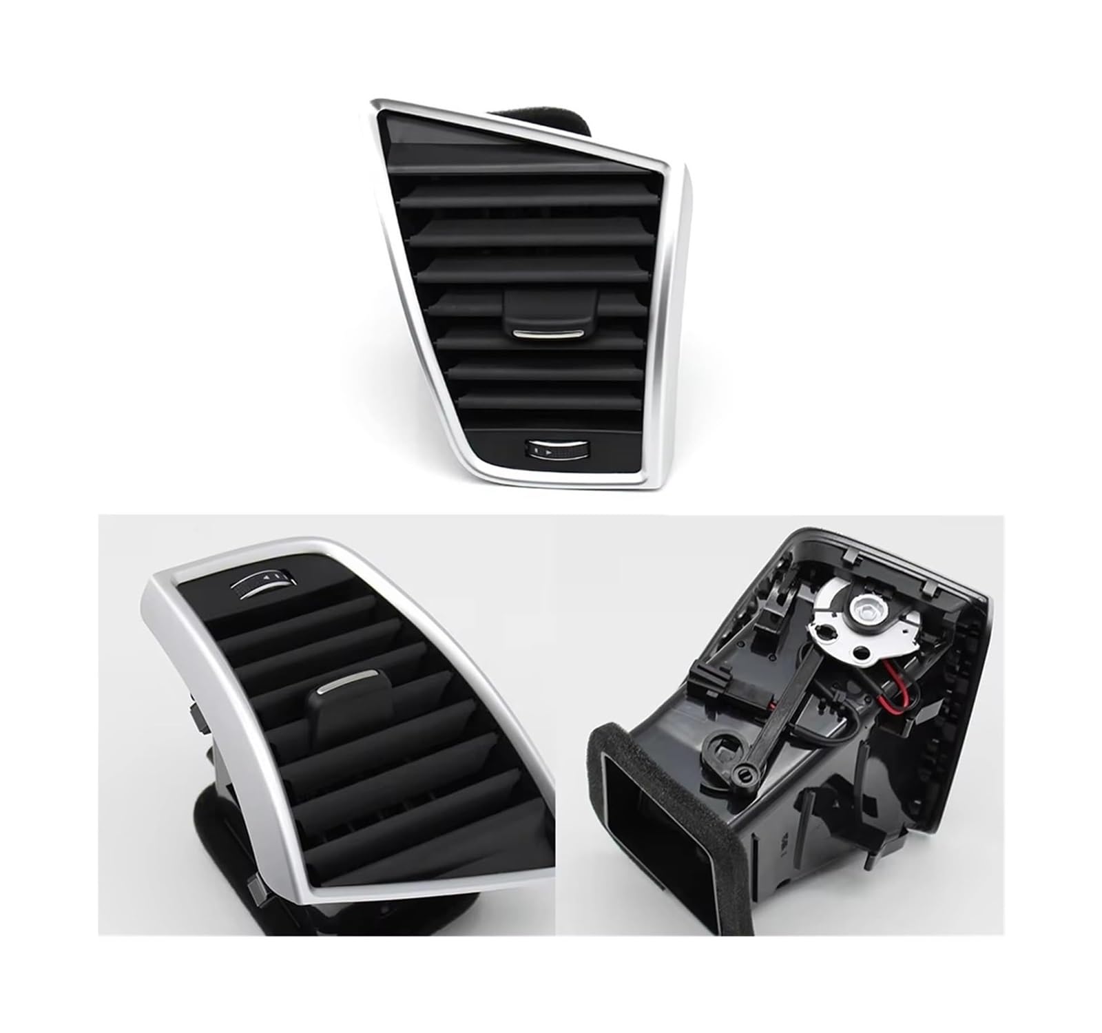 Salida Aire Rejilla para Q5 2009-2018 LHD Marco De Salida Compatible con Aire Acondicionado Rejilla Ventilación para Consola Central Delantera Coche(LHD-Right)