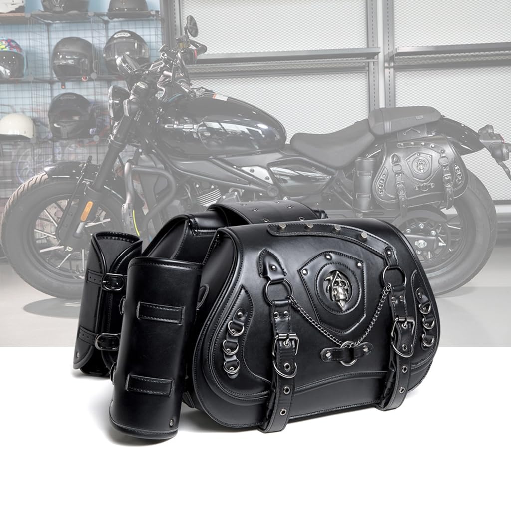 Przestronna torba na siodełko motocyklowe, wielofunkcyjna torba boczna do dojazdów do pracy i podróży