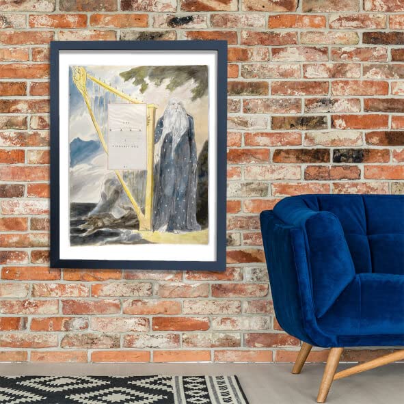 Affiche encadrée The Bard par William Blake en taille XL pour salon - 2